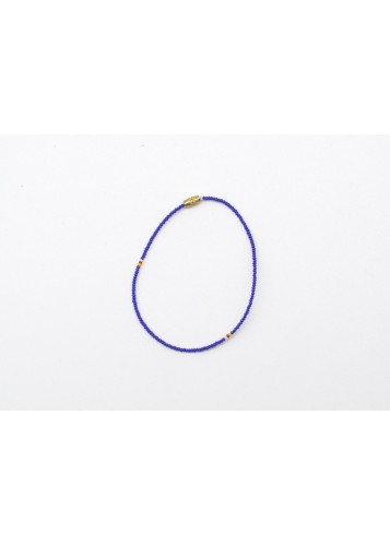 Bracelet de perles mauves pour chevilles