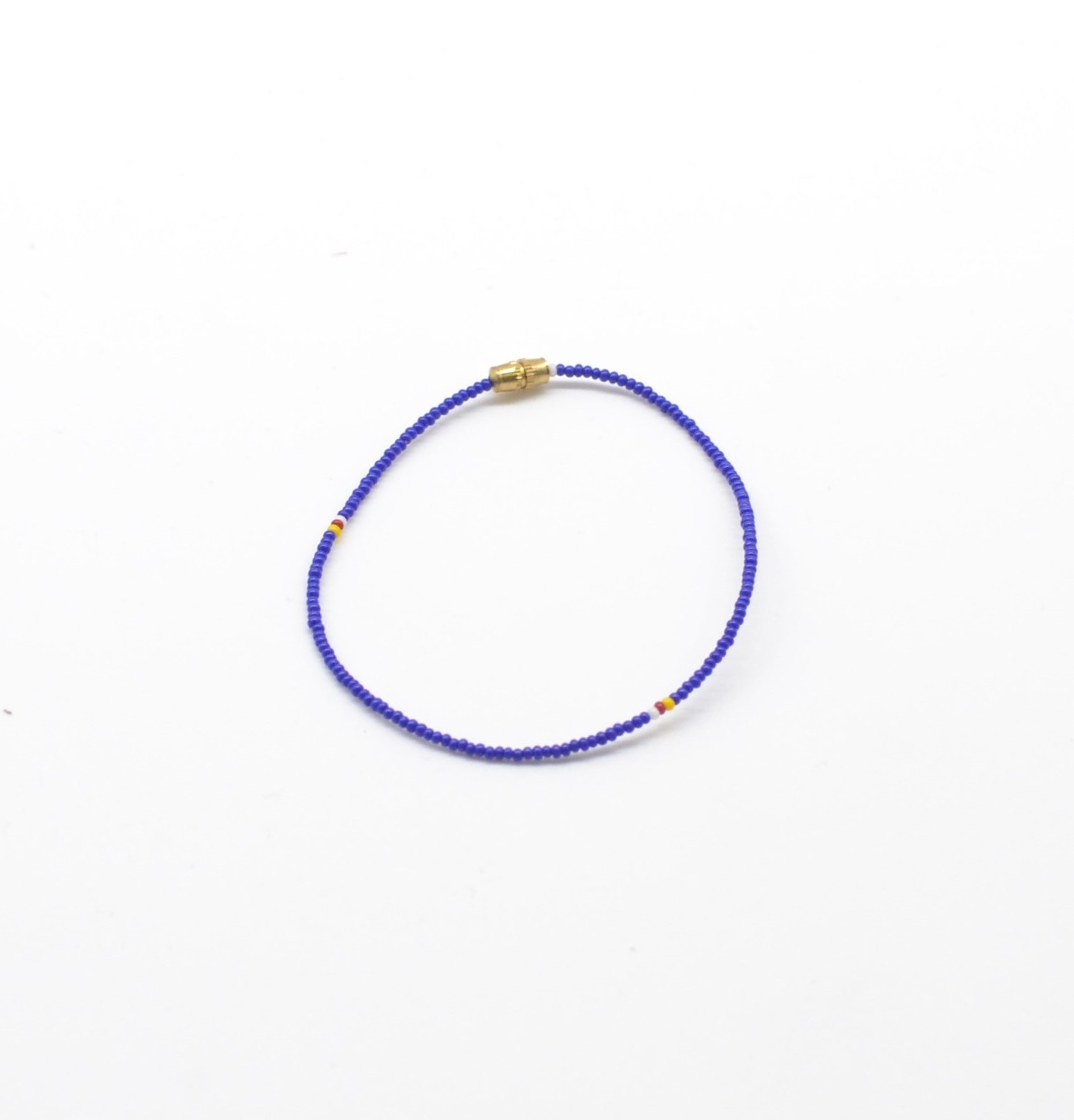 Bracelet de perles mauves pour chevilles