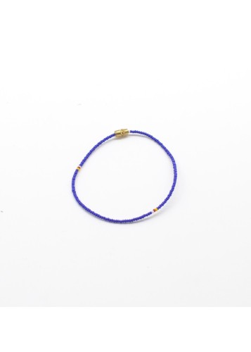 Bracelet de perles mauves pour chevilles