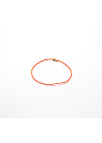 Bracelet de perles oranges pour chevilles