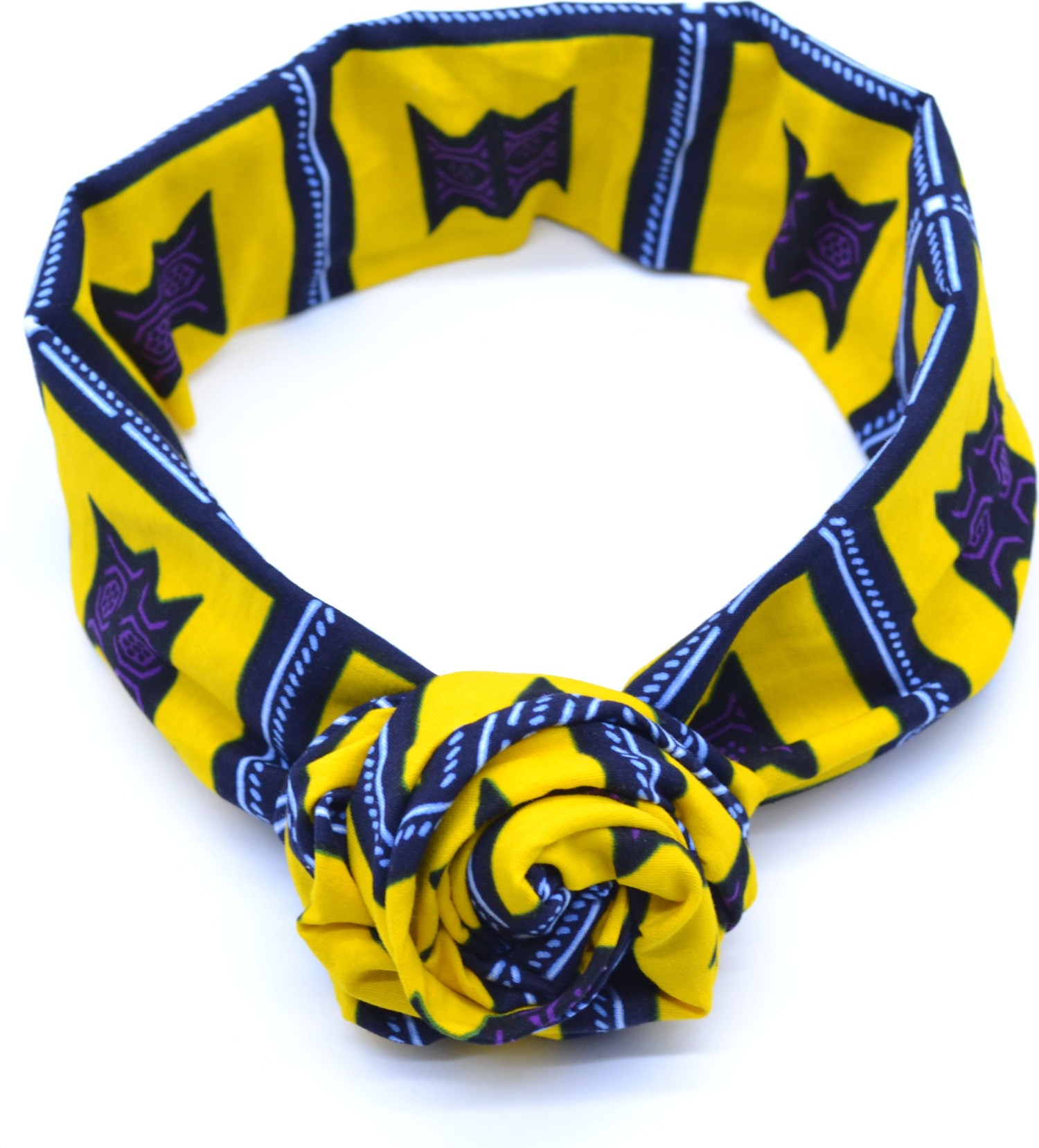 Bandeau en Wax jaune ajustable