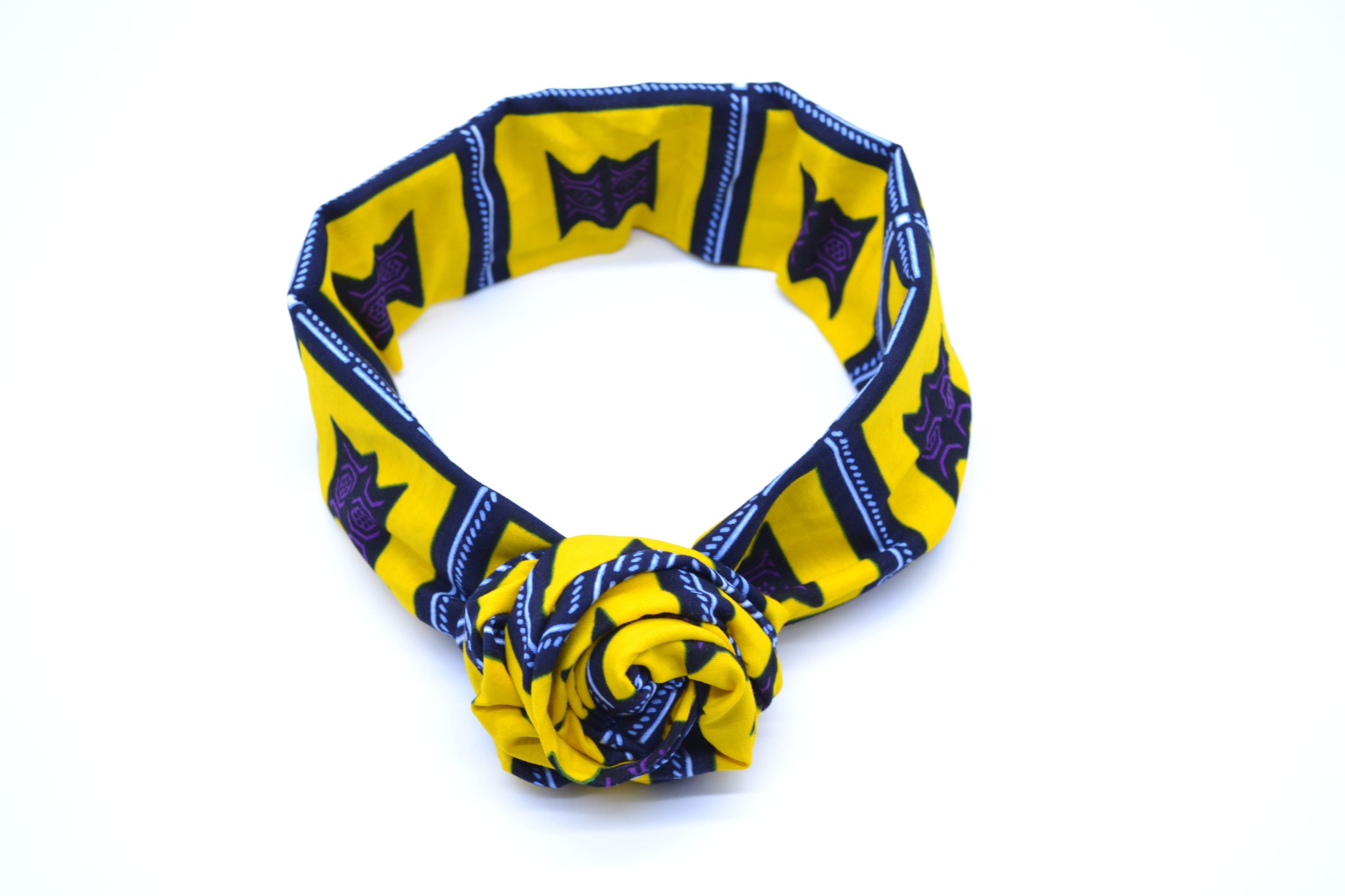 Bandeau en Wax jaune ajustable