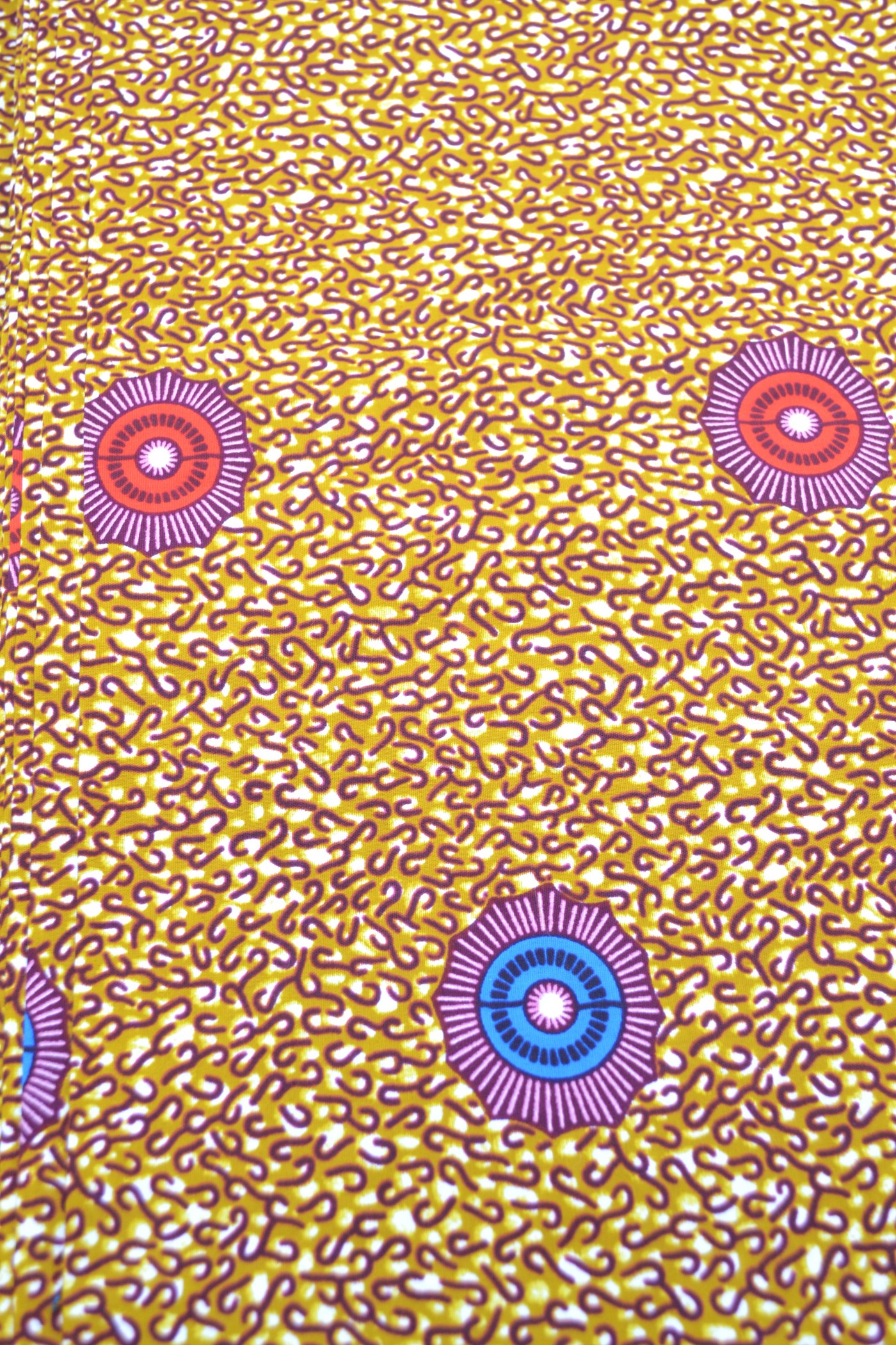 Tissu Wax à petits motifs vendu au Mètre - PREMIUM