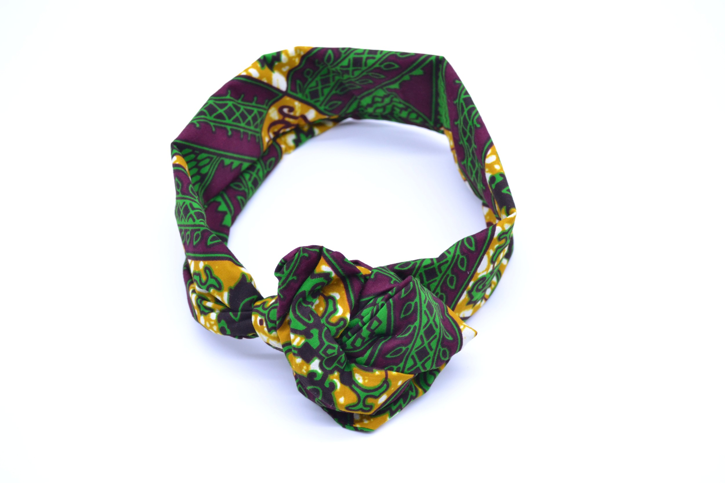 Bandeau multicolore en Wax ajustable