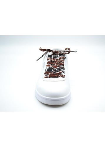 Paire de lacets en tissu wax