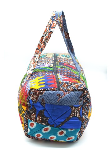 Sac de Voyage en tissu Wax patchwork - GRAND