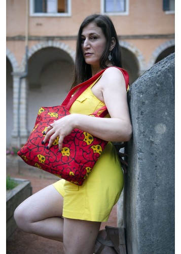 Sac à main en Wax avec motifs africains