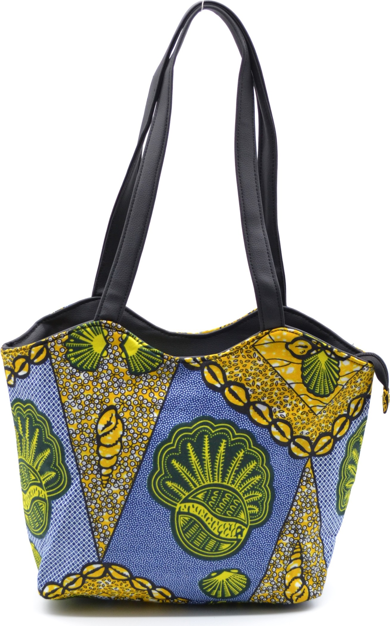 Sac à main multicolore en tissu Wax