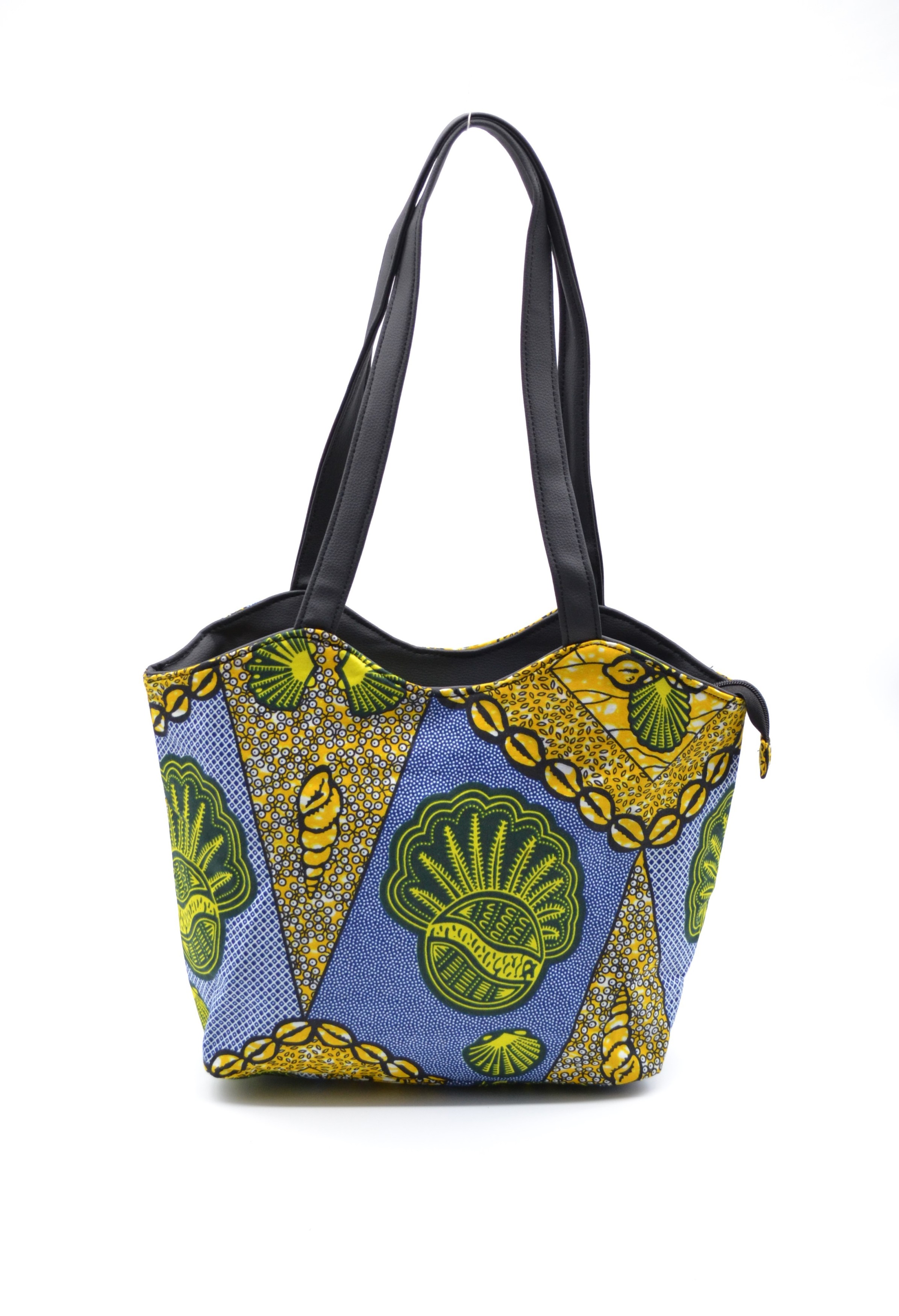 Sac à main multicolore en tissu Wax