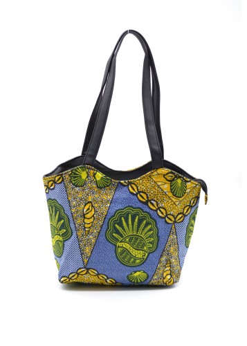 Sac à main multicolore en tissu Wax