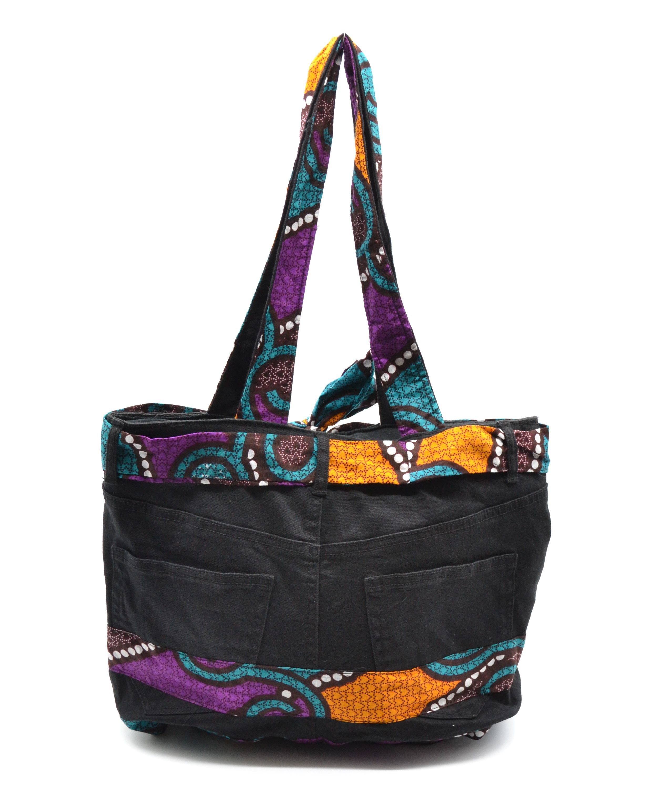 Sac à main en jean customisé