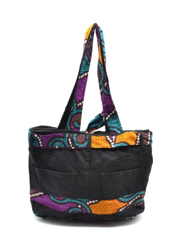 Sac à main en jean customisé