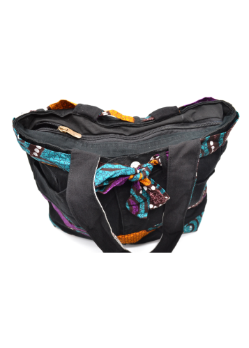 Sac à main en jean customisé