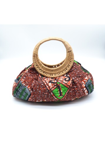 Sac à main africain en tissu Wax