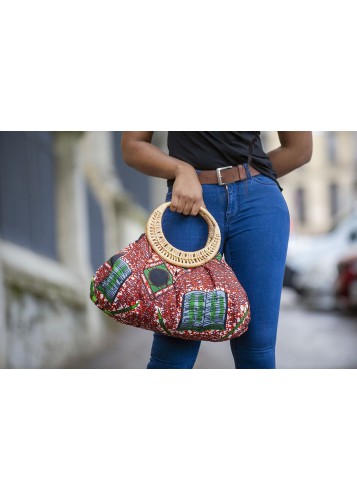 Sac à main africain en tissu Wax
