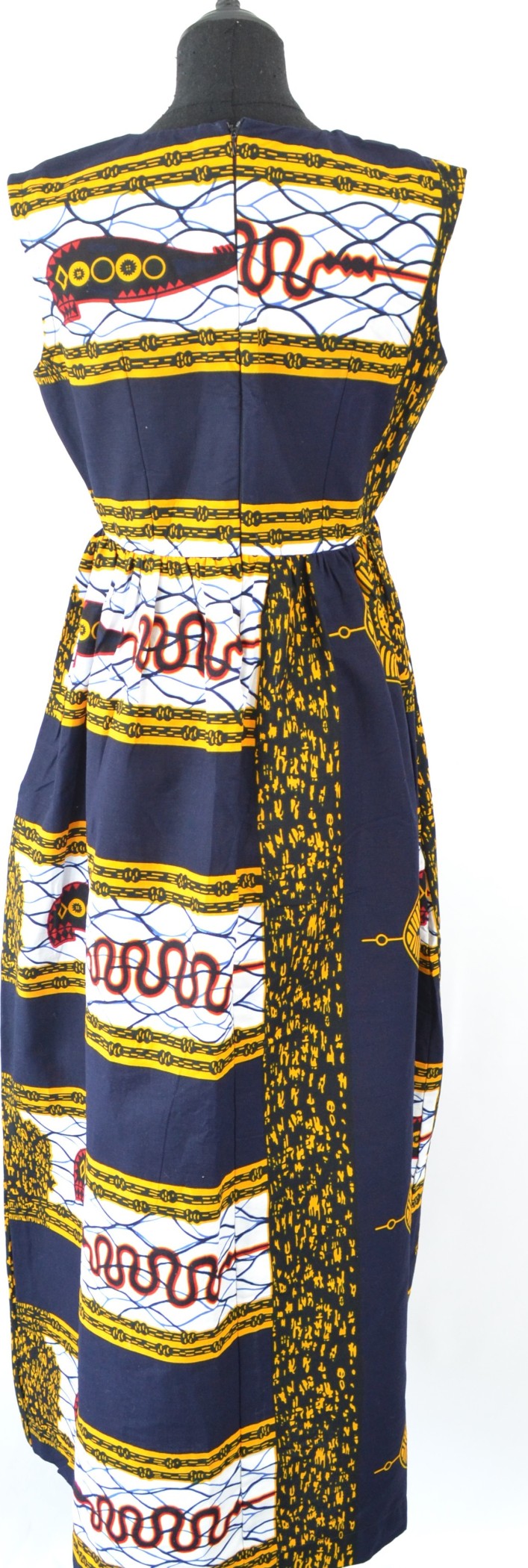 Robe longue en tissu Wax Robe longue en tissu Wax