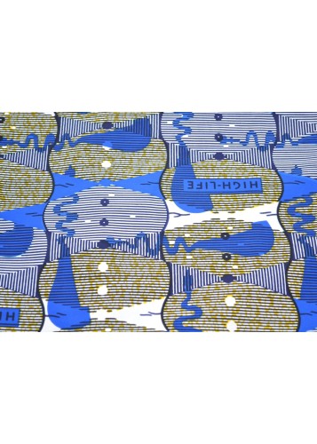 Tissu multicolore Wax au Mètre - PREMIUM