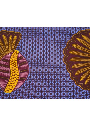 Tissu imprimé Wax très coloré au Mètre - PREMIUM