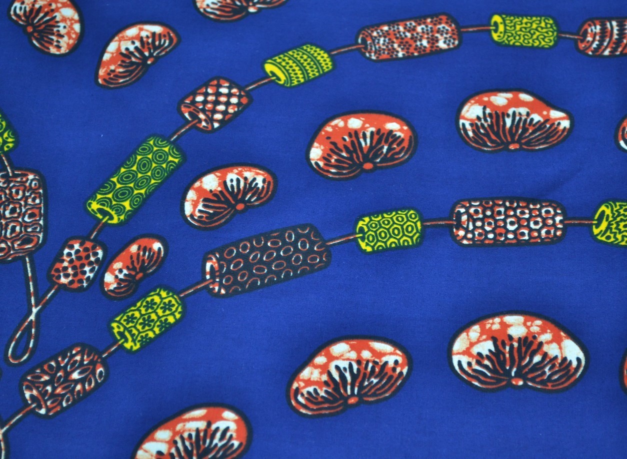 Tissu Wax multicolore vendu au Mètre - PREMIUM