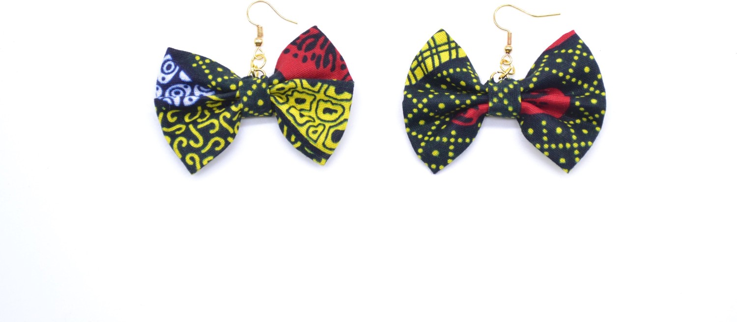 Boucles d'oreille papillon en wax