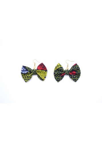 Boucles d'oreille papillon en wax