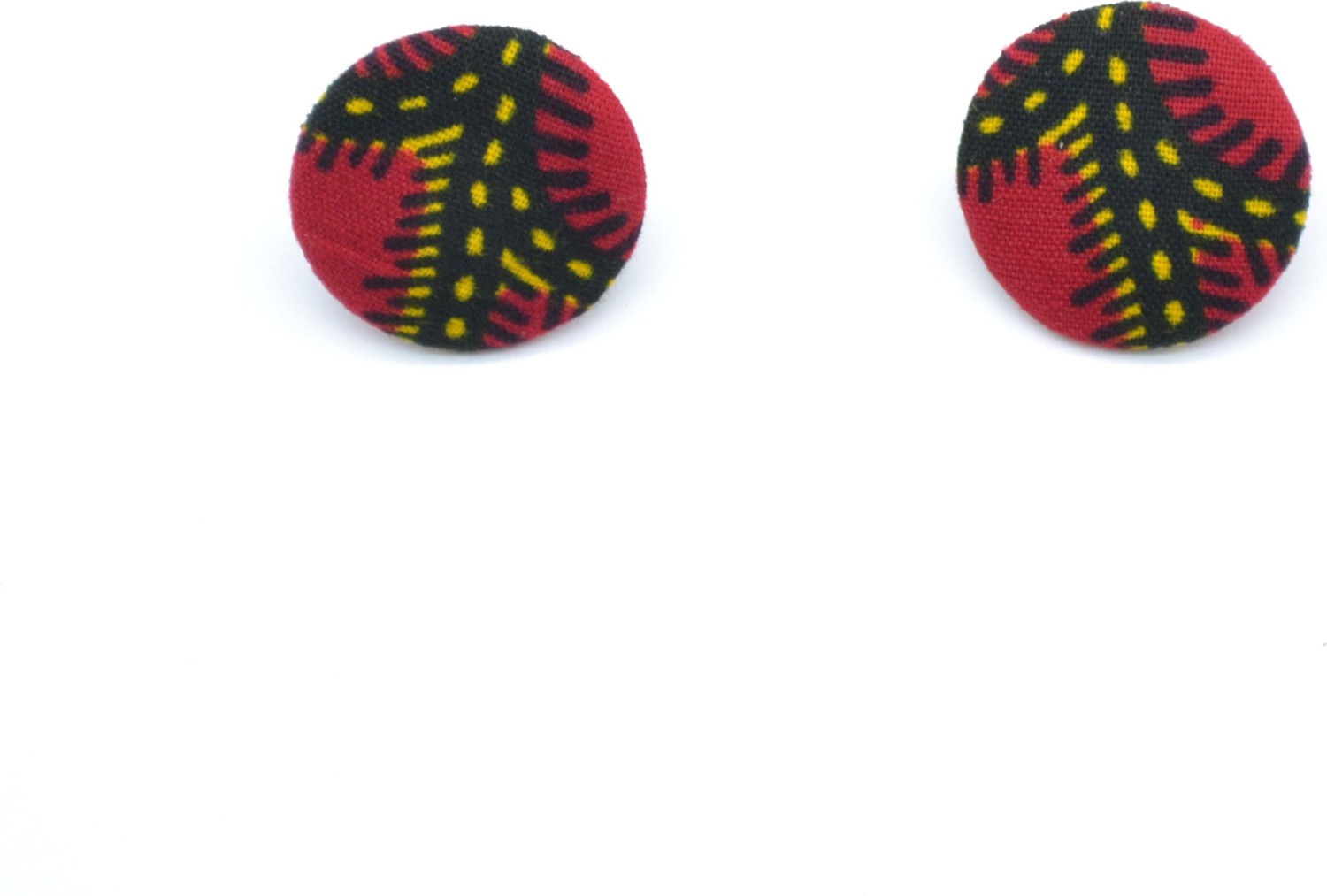 Boucles d'oreilles rouges en wax Boucles d'oreilles rouges en wax