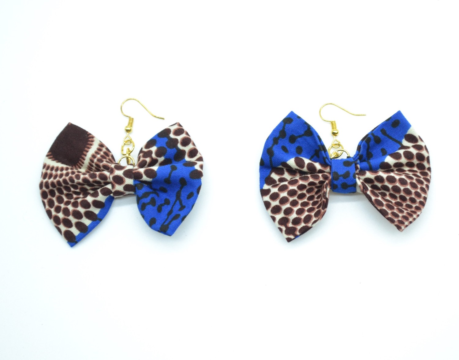 Boucles d'oreilles africaines en wax