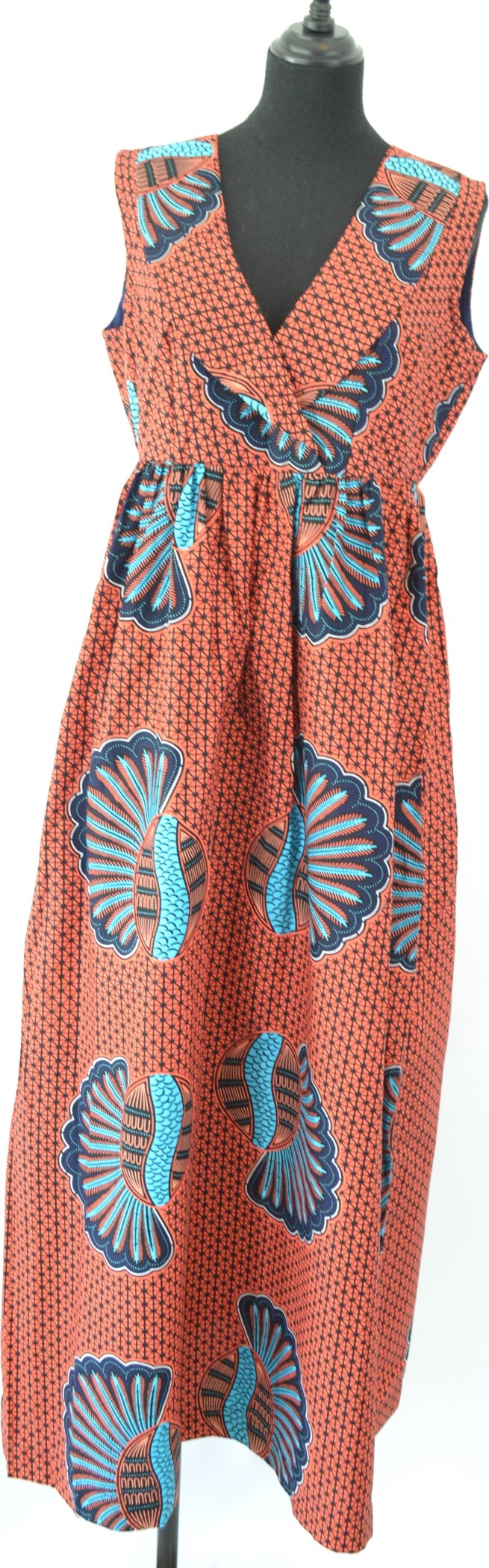 Robe longue en Wax pour femme Robe longue en Wax pour femme