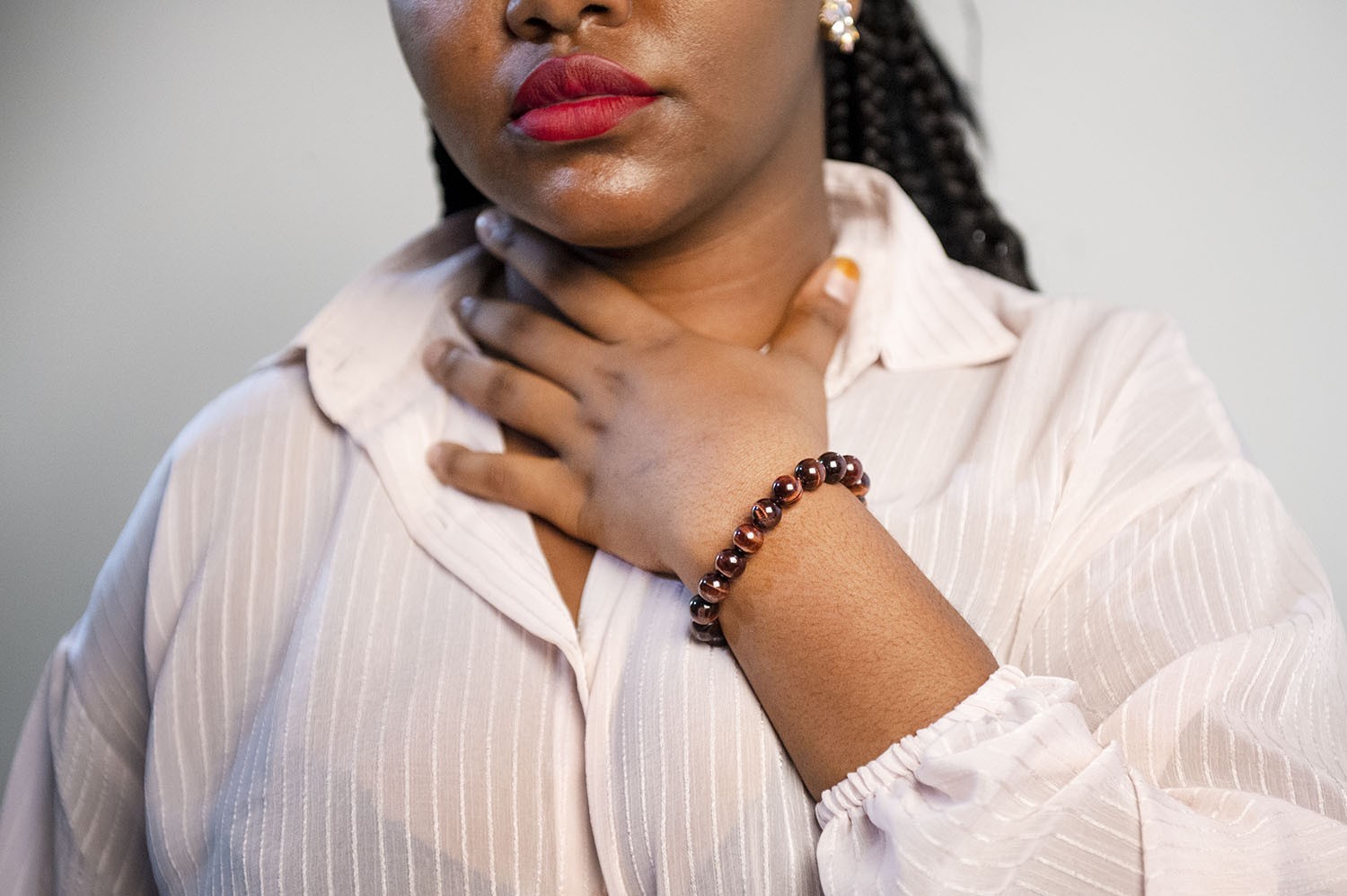 Bracelet en perles Œil de Taureau