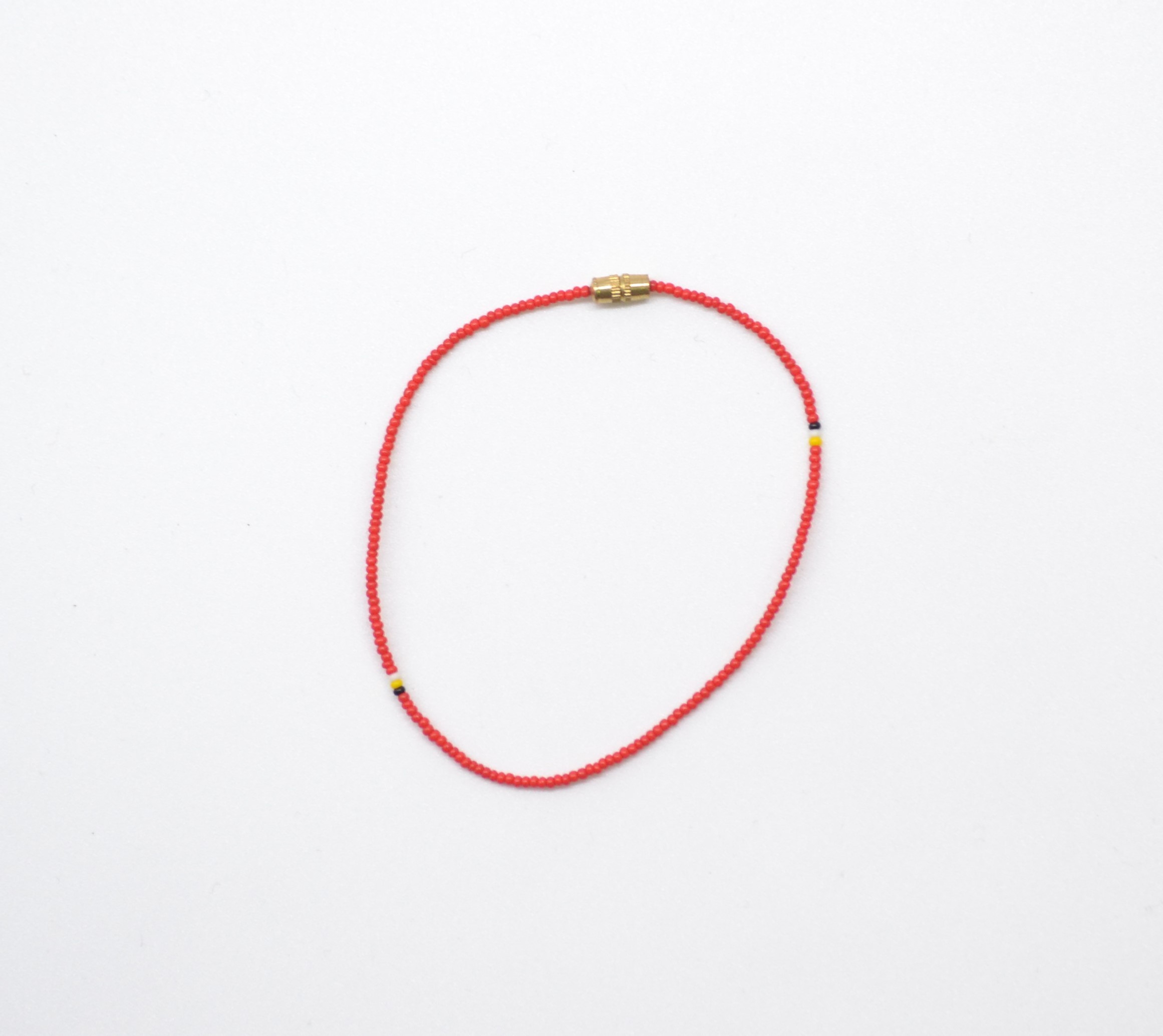 Bracelet de perles rouges