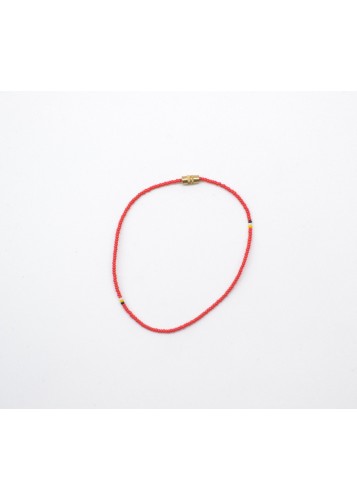 Bracelet de perles rouges