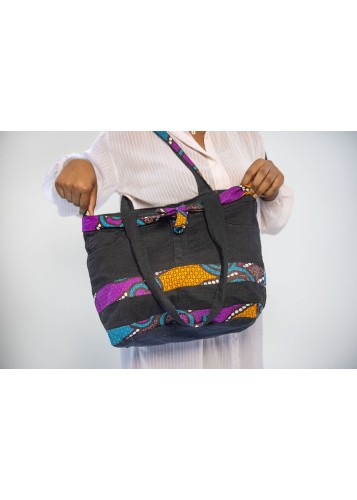 Sac à main en jean customisé