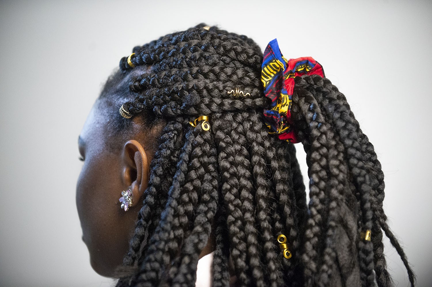 Chouchou en tissu Wax